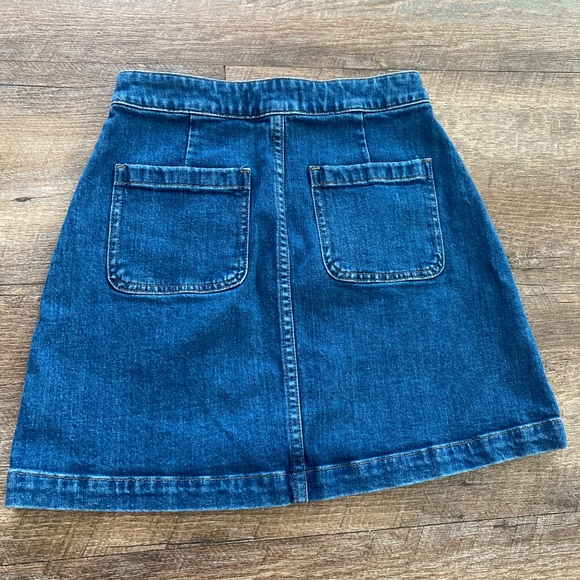 Denim size 25 madewell skirt - Picture 2 of 3